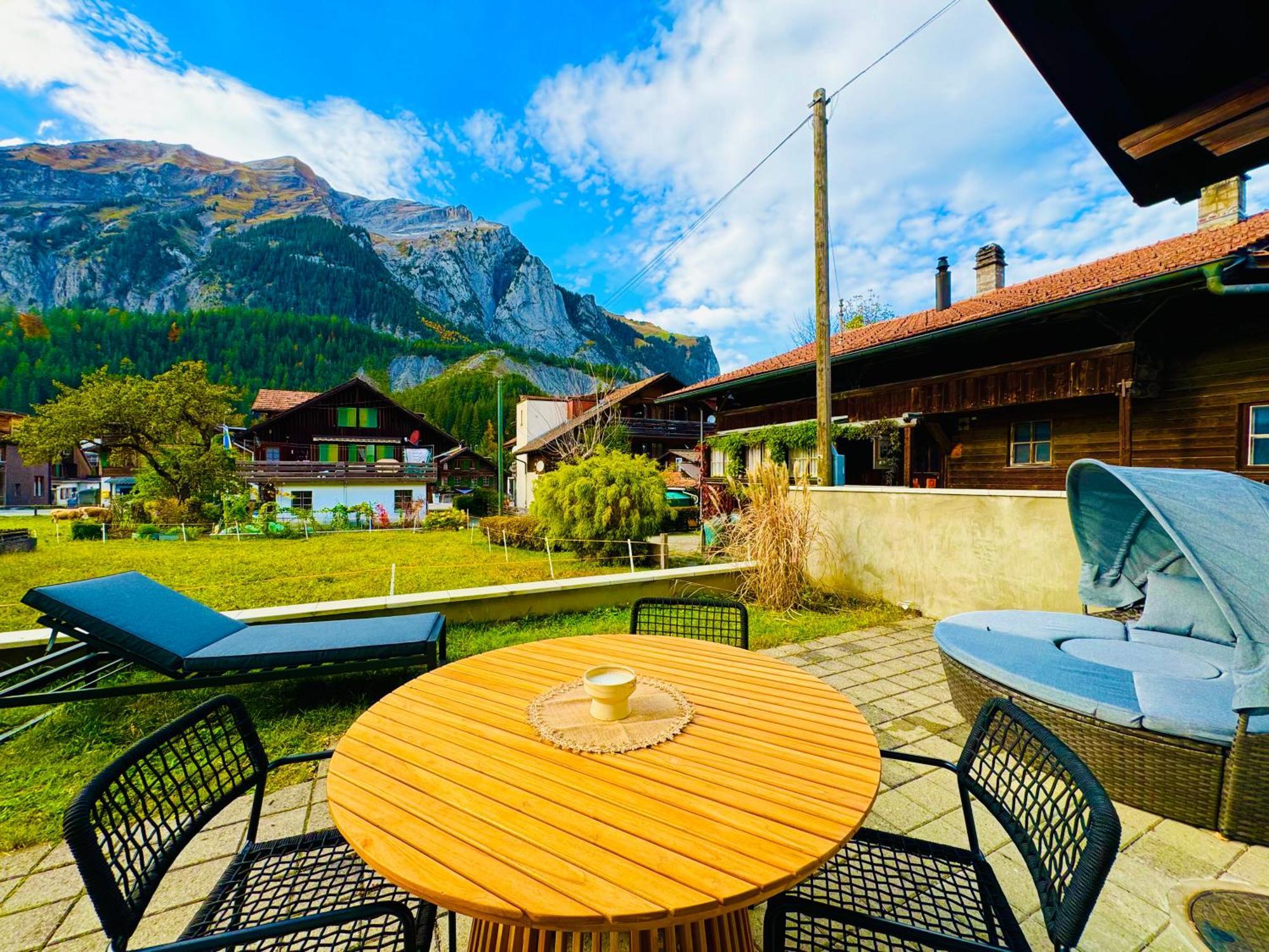 Cute & Cozy Oasis, Private Afternoon Sun Terrace Apartamento Kandersteg Exterior foto